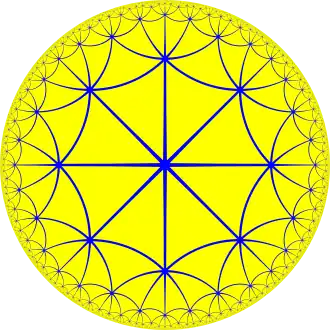 Order-8 triangular tiling