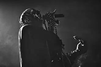 Vocalist Attila Csihar performing in 2011