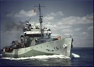 HMCS&nbsp;Regina in the Western Approaches scheme