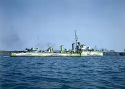 HMCS&nbsp;Restigouche in the Western Approaches scheme