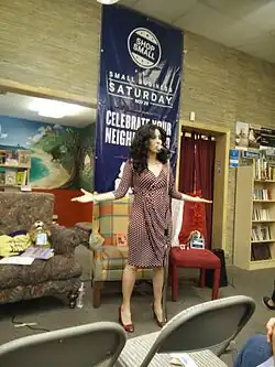 Image 28H. O. Tanager performs at a bookstore in Boise, Idaho. (from Performance poetry)