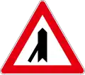 A04-3 Merging traffic ahead