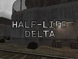 The former title card on Mod DB for Delta Particles, then known as Half-Life: Delta