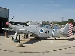 A P-51D Mustang of 101 Squadron "First Fighter" at the IAF Museum near Hatzerim Airbase