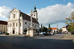 Main square with the parish church