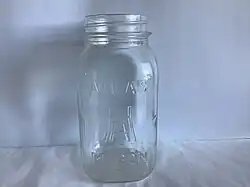 Hazel Atlas trademark shown on canning jar