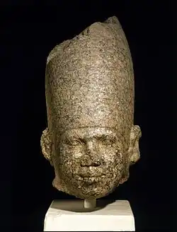 The head of a King, likely Huni c. 2650–2600 BC, Brooklyn Museum.[9]