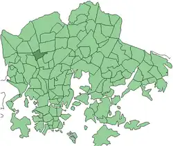 Location in Helsinki