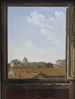 View of Rome from the Window, 1809