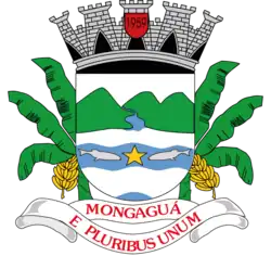 The arms of Mongágua, Brazil
