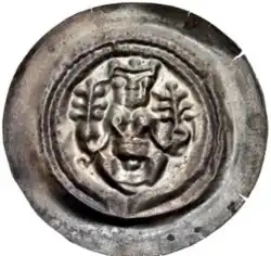 Lords of Lobdeburg (1230–1270), unconfirmed, diameter 32&nbsp;mm, 0.58&nbsp;g