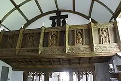 Work by Hitch in the Church of St Milburga, Llanfilo, Powys