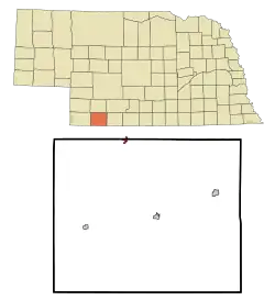 Location of Palisade, Nebraska