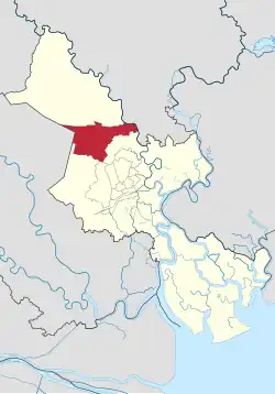Position in HCMC's metropolitan area