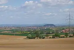 View of the Hohenasperg from the Hochdorf burial mound