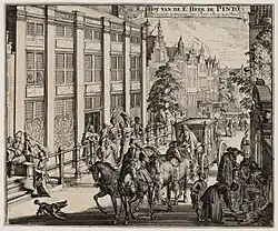 Engraving of the house in 1680 by Romeyn de Hooghe