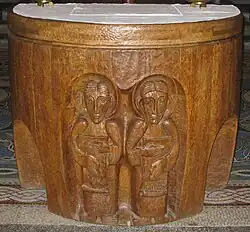 The altar in the Honan Chapel, Cork, c. 1986