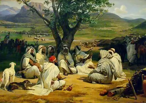 Arab Chieftains in Council by Horace Vernet