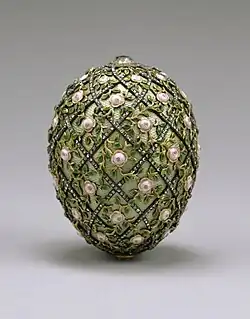 Rose Trellis Imperial Easter Egg (1907) by Peter Carl Fabergé.