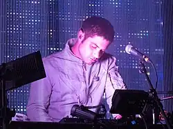 Rob Sheridan controlling stage lighting instruments