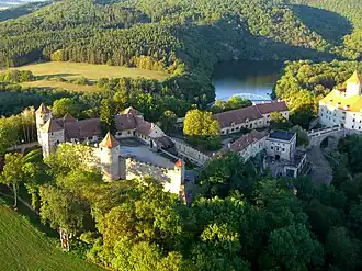 Aerial view from hot air balloon - to the nord