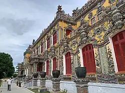 Front of the restored Kiến Trung Palace as of 2024