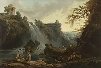 The Tivoli Waterfalls (1776), 50 x 74&nbsp;cm., Petit Palais