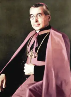 Color photograph of Bishop Hudal