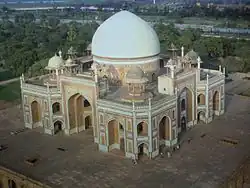 View of the main dome at Humayun's Tomb in Delhi