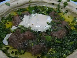 Hummus, Fava beans and Tahini