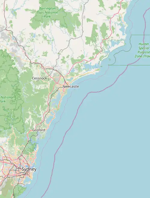 Boolaroo is located in the Hunter-Central Coast Region