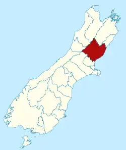 Hurunui district in the South Island