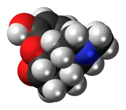 Space-filling model of hydromorphone