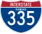 Interstate 335 marker
