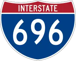 Interstate 696 marker