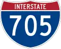 Interstate 705 marker