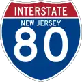 Interstate 80 marker