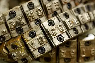 Portion of 1403 print chain