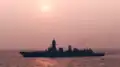 INS Surat silhouette