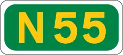N55 road shield}}