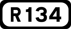 R134 road shield}}
