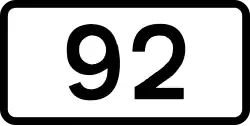 Route 92 shield}}