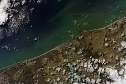 View of Barra de São Miguel from the International Space Station