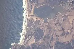 View of Fisherhaven from space.