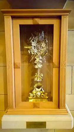 A reliquary containing a relic from the right hand of St Francis Xavier