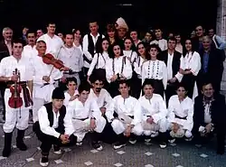 Folkloric group in Vlach traditional costumes from Jabukovac