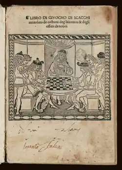 Image 16Book of the customs of men and the duties of nobles or the Book of Chess (1473) (from Chess in the arts)