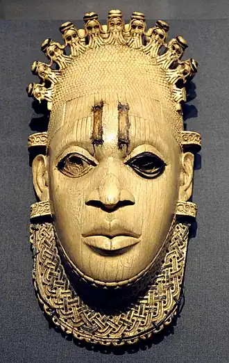 Room 25 - Benin ivory mask of Queen Idia, Nigeria, 16th century AD