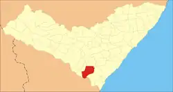 Location of Igreja Nova in Alagoas