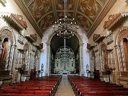 Inside the Minor Basilica of Our Lady of Sorrows, late Baroque style.